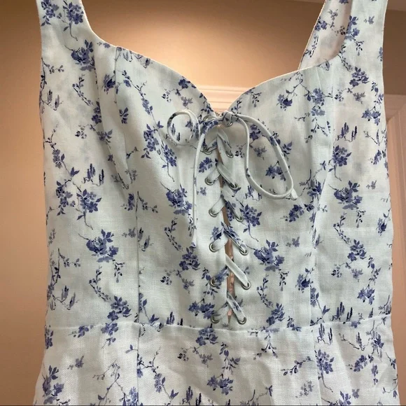 Reformation Elettra Linen Dress - Picture 4 of 8